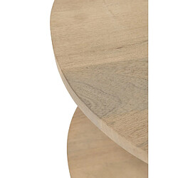 Inside 75 Table basse DATOA 2 plateaux Bois de manguier / Fer pas cher