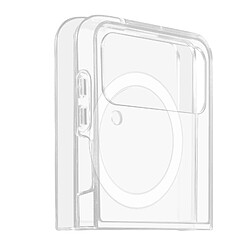 Avizar Coque MagSafe pour Samsung Galaxy Z Flip 4 Rigide série Crystal Mag Transparent