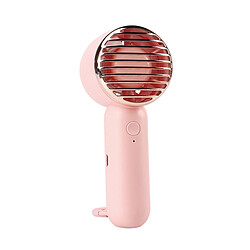 (Rose) Mini Ventilateur Portable Portable Rechargeable Usb Petit Ventilateur De Canon En Acier De Refroidissement