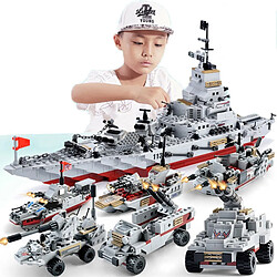 Universal Navires de guerre, aéronefs, corps de marines, blocs de construction, briques, bâtiments de guerre, jouets pour enfants.(Coloré)