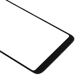 Wewoo Vitre Samsung Écran avant lentille en verre pour Galaxy A6 + (2018) / A605 (noir) pas cher