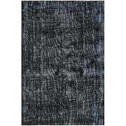 Vidal Tapis de laine 300x201 noir Ultra Vintage