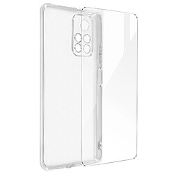 Avizar Coque Xiaomi Poco M4 Pro 5G / Redmi Note 11S 5G Souple Verre 9H Transparent