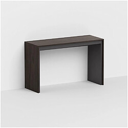 Inside 75 Table console extensible 12 couverts LEONARDO 45/270x120x75cm coloris ardoise noyer