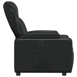 Avis vidaXL Fauteuil inclinable Noir Similicuir