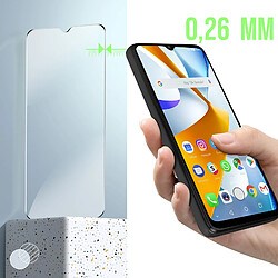 Avizar Verre Trempé Xiaomi Poco C40 Dureté 9H Bord Biseautés 2.5D Transparent pas cher