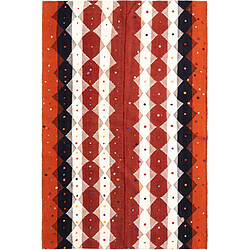 Vidal Tapis de laine 196x132 rouge Jajim