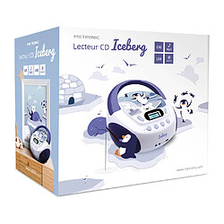 METRONIC 477179 Lecteur CD MP3 Iceberg enfant avec port USB et entrée audio, sortie casque pas cher