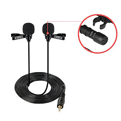 Acheter Yonis Microphone Lavalier Double Tête Pour Téléphone