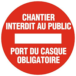 Avis Novap Disque rouge dinterdiction diamètre 300 mm désignation Voie privée Sans issue