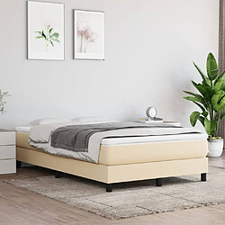 Maison Chic Matelas de lit à ressorts ensachés, Matelas doux Crème 120x200x20 cm Tissu -GKD72741