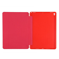 Acheter Wewoo Housse Étui Coque Boîtier de fond en plastique PU Déformation pliable cuir à gauche et à droite avec support à trois volets et Smart Sleep pour iPad Air3 2019 Rouge