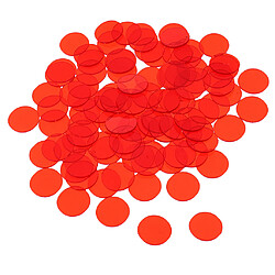 300pcs jetons de jeu de bingo professionnels comptant les jetons de bingo en plastique rouge pas cher