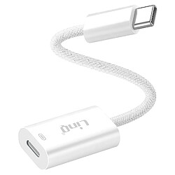 LinQ Adaptateur USB C vers Lightning Charge Rapide Power 60W Delivery Blanc