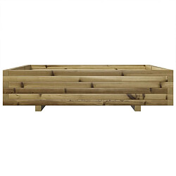 Acheter vidaXL Jardinière 110x110x26,5 cm bois de pin imprégné