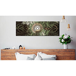 Artgeist Tableau - Emerald Mandala [135x45]