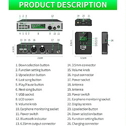 Avis Yonis Microphone Sans Fil Pro Pour Scène Et Studio