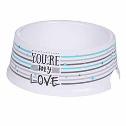 Paris Prix Gamelle pour Chien & Chat You're My Love 25cm Blanc