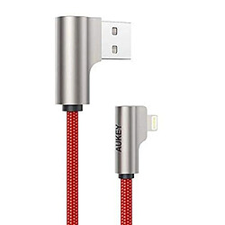 AUKEY CB-AL01 Red OEM Cable Quick Charge Lightning-USB 2m MFi Apple