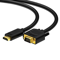 HDSupply x de hc110-015Câble HDMI vers VGA 1,50m vergoldetet 1080p Noir