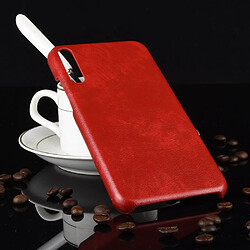 Wewoo Coque Rigide Pour Huawei Honor Play 3 Shockproof Litchi PC + PU Case Rouge pas cher