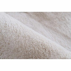 Avis Paris Prix Tapis à Poils Longs Uni Saika Crème & Blanc 160 x 230 cm