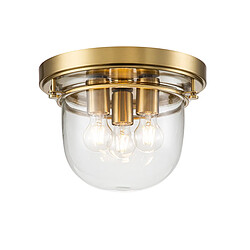 Elstead Lighting Plafonnier Semi-Encastré Bowl Laiton Brossé, IP44