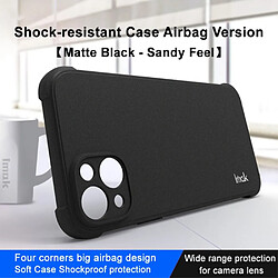 Coque en TPU IMAK surface mate, airbag quatre coins, anti-chute pour votre iPhone 14 - noir