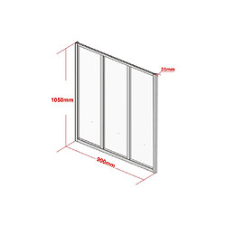 Avis Vente-Unique Verrière atelier en aluminium thermolaqué - 90x105 cm - Noir - BAYVIEW