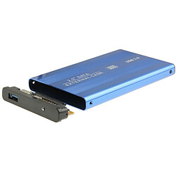 Avis Wewoo Boîtier disque dur bleu externe HDD SATA à haute vitesse de 2,5 pouces, prise en charge USB 3.0