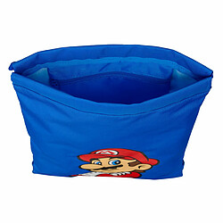 Sac à dos serré par des ficelles Super Mario Play Bleu Rouge 26 x 34 x 1 cm