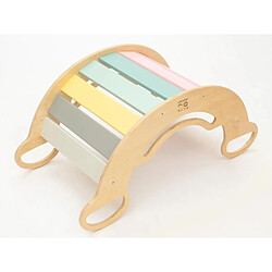 Elis Design Balançoire Montessori 6en1 pastel