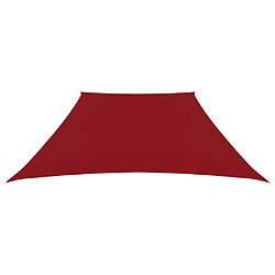 Maison Chic Voile d'ombrage | Voile de parasol | Toile d'ombrage Tissu Oxford trapèze 2/4x3 m Rouge -MN35600