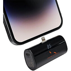 SANAG Cargador Portátil Para Iphone Y Android Mini, 3300Mah Power Bank Pd Pequeña Y Ligera Batería Externa, Powerbank Con Pantalla Led Modelo Compatible Con Iphone Y Android (Noir, Lighting)