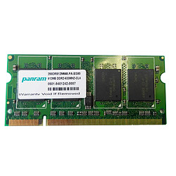 512Mo RAM PC Portable SODIMM PANRAM 200DR512M568 DDR2 PC2-4200S 533MHz CL4 - Occasion