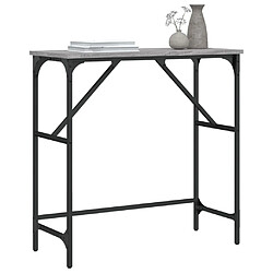 Avis Maison Chic Table console | Meuble d'entrée | Table d'appoint sonoma gris 75x32x75 cm bois d'ingénierie -GKD37036