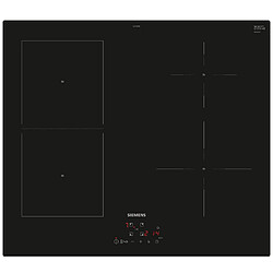 Table de cuisson induction 60cm 4 foyers 4600w noir - EE611BPB5E - SIEMENS