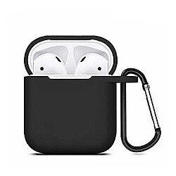 Etui Housse Coque de Protection en Silicone noir pour boitier airpod - Visiodirect -