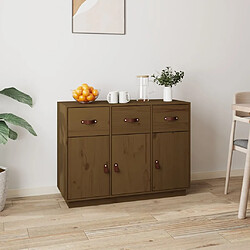 Maison Chic Buffet,Meuble de Rangement,commode pour salon,Cuisine Marron miel 100x40x75 cm Bois massif de pin -MN57752