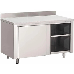 Armoire Basse Inox Avec Dosseret - Gamme 700 - Gastro M