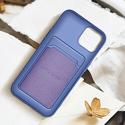 Acheter Coque iPhone 12 et 12 Pro Silicone Souple Porte-carte Forcell Violet