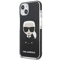 Karl Lagerfeld Fullbody Iconic - Coque pour iPhone 13 mini (Noir)