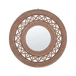 Beliani Miroir CACOMA 62 cm Marron