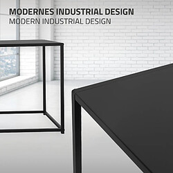 Avis ML-Design Table console noir mat table d'appoint en métal de couloir/salon 110x40x50,5 cm