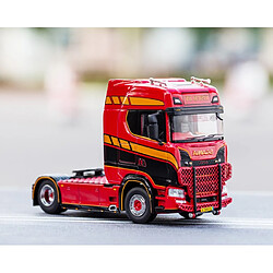 Avis Universal 1: 64 Scalia S730 poids lourd camion tracteur moulé sous pression avec alliage modèle de voiture collection souvenirs bijoux démonstration jouets cadeaux décoration |(Rouge)