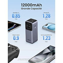 SANAG Nexode Batterie Externe 12000Mah 100W Power Bank Charge Rapide De 2 Ports Pd Qc 3.0 Écran Numérique Batterie Usb C Compatible Avec Iphone 16 Plus Pro 15 14 Galaxy S24 Ultra Ipad Air Pro