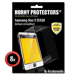 Horny Protectors 9402 Protecteur d'écran 'clair comme de l'eau roche' pour Samsung Star III S5520