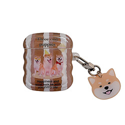 GUPBOO Airpods Coque Housse Étui Protecteur Compatible pour AirPods 3-dessin animé mignon shiba inu