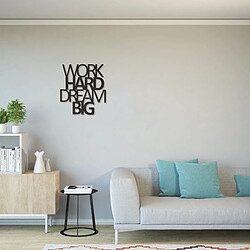 EPIKASA Décoration Murale en Métal Work Hard Dream Big 1