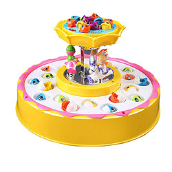 Jeu de pêche électrique Jeu de Jouets Double-Conseil Rotatif Double Couche Jouet Jaune pas cher